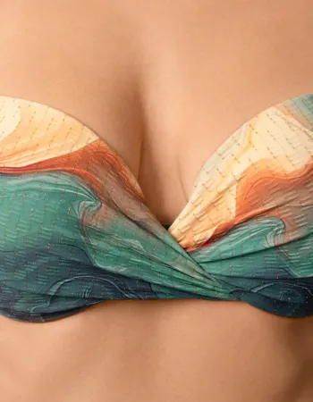 Бански горна част с Push Up SEA SWIRLS
