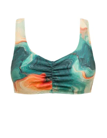 Бански горна част с меки чашки SEA SWIRLS