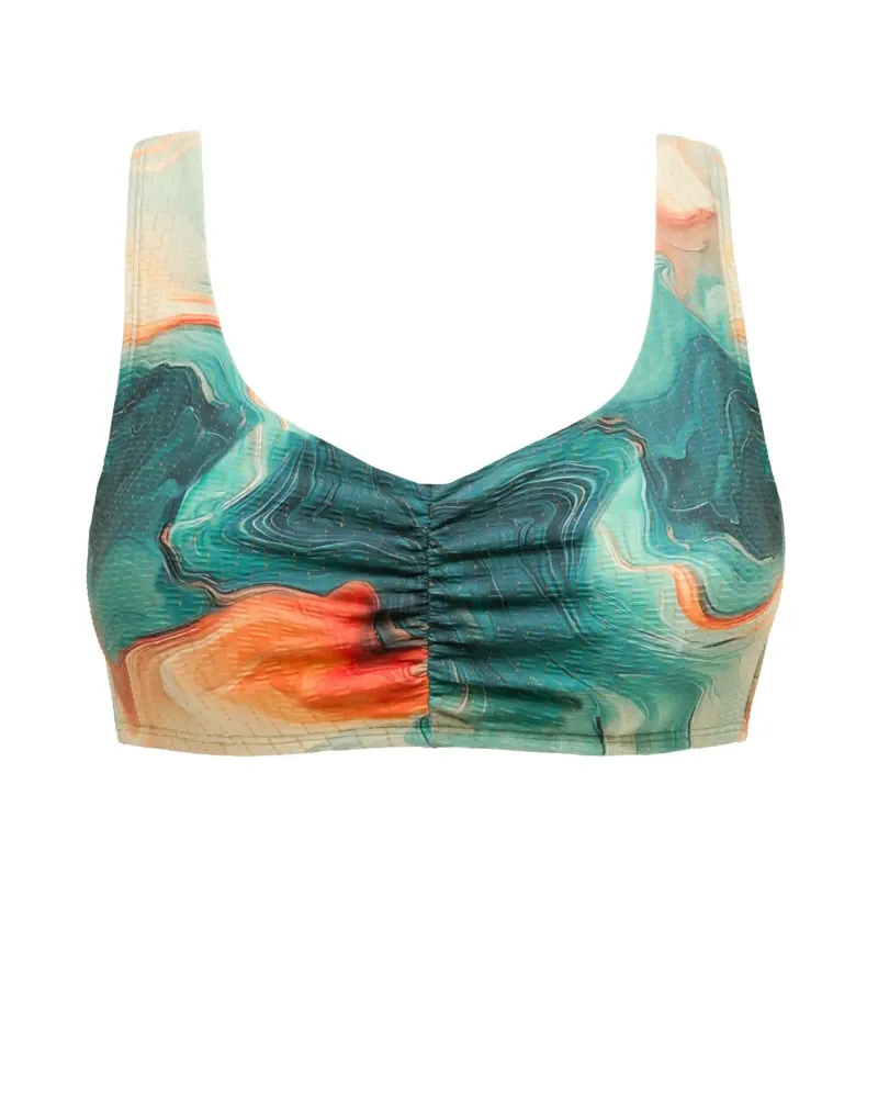Бански горна част с меки чашки SEA SWIRLS