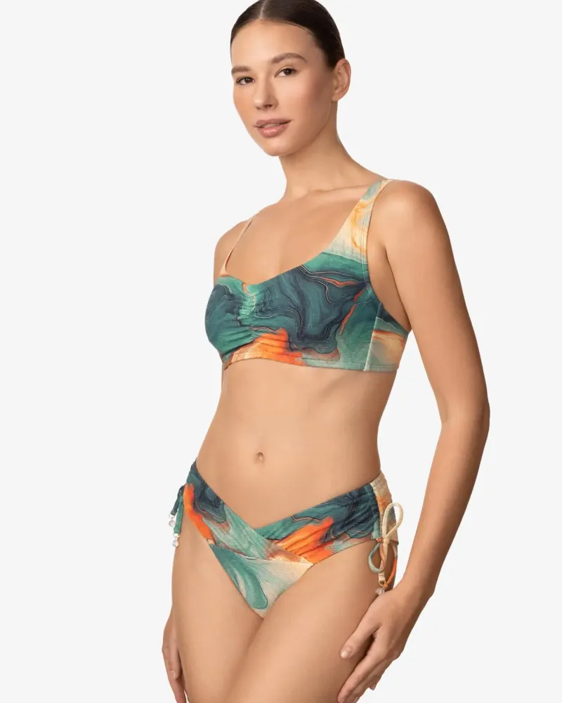Бански горна част с меки чашки SEA SWIRLS