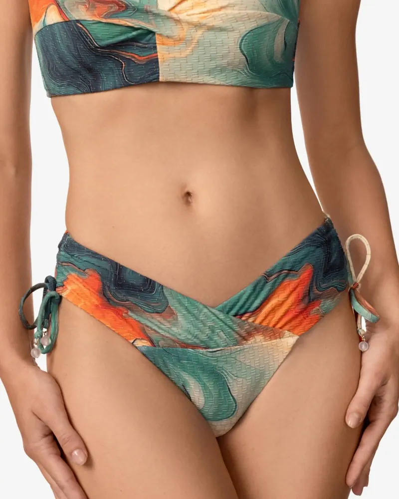 Бански долна част бразилиана със средна талия SEA SWIRLS