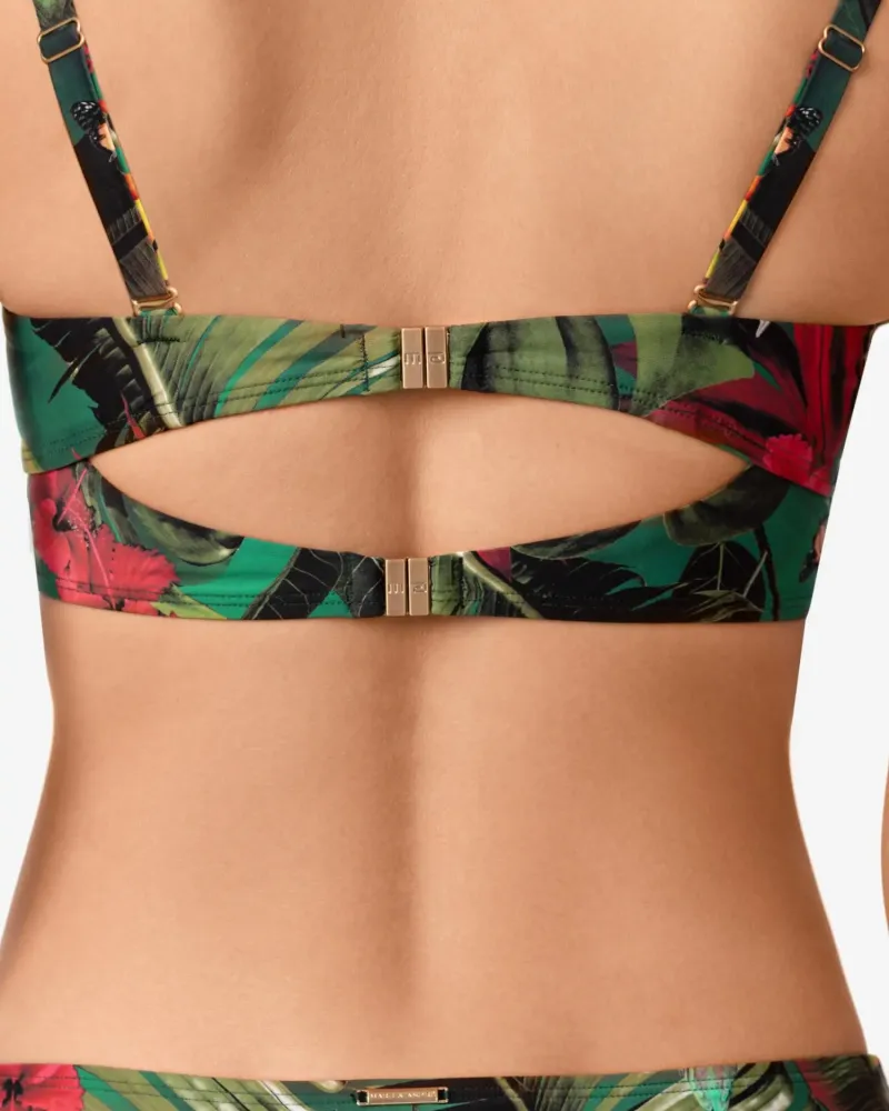 Бански горна част с банели и меки чашки WILD RHYTHM