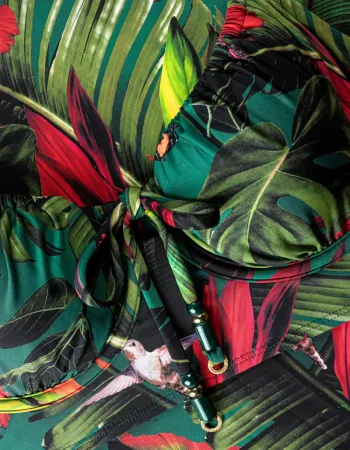 Бански горна част с банели и меки чашки WILD RHYTHM