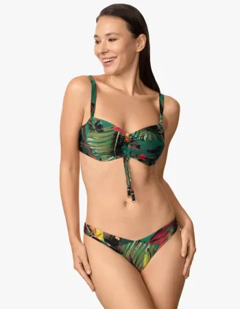 Бански горна част с меки чашки без подплънки WILD RHYTHM