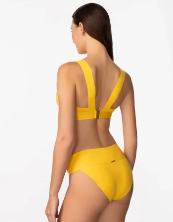 Бански горна част без банели в жълт цвят PURE FOAM