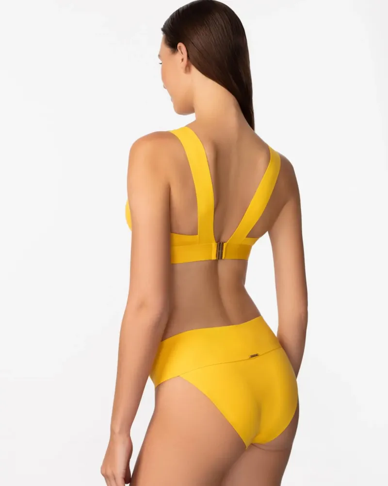 Бански горна част без банели в жълт цвят PURE FOAM