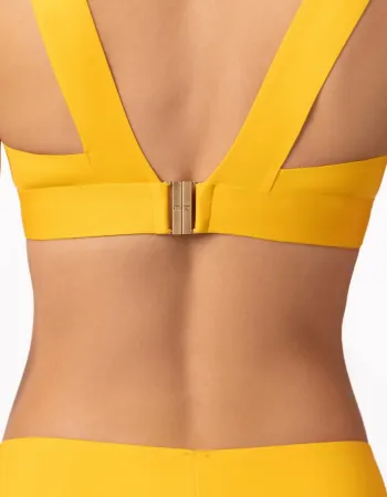 Бански горна част без банели в жълт цвят PURE FOAM