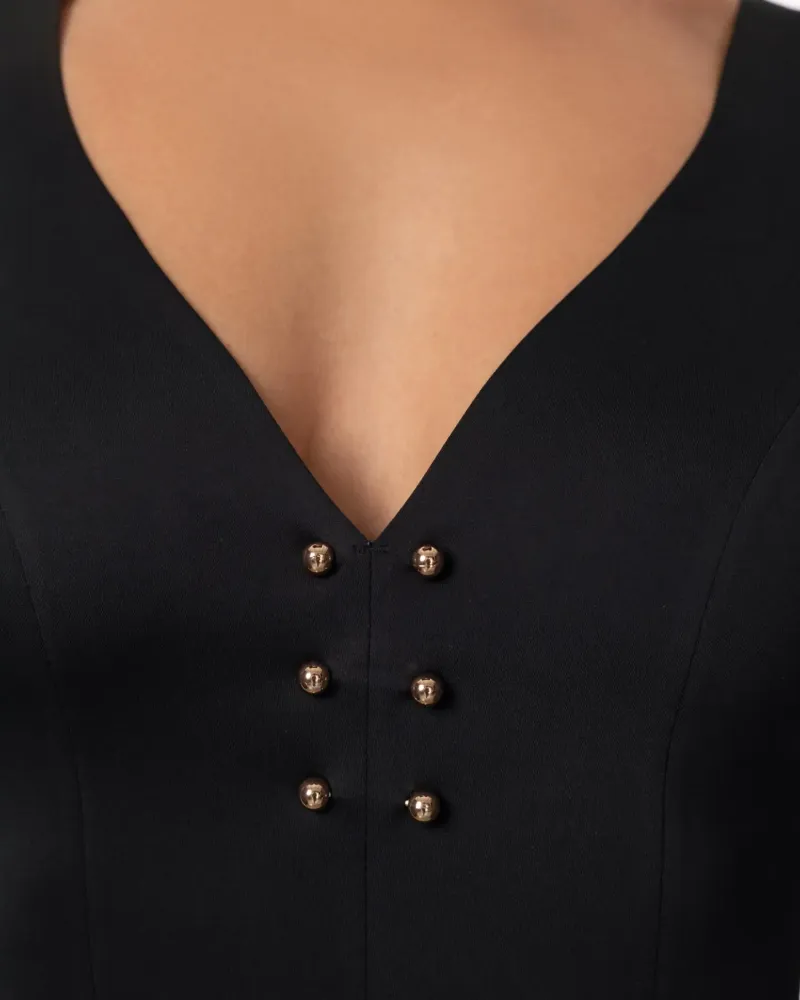 Цял бански без банели в черен цвят PURE FOAM