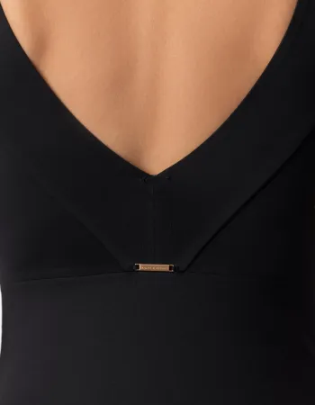 Цял бански без банели в черен цвят PURE FOAM