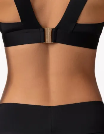 Бански горна част без банели в черен цвят PURE FOAM