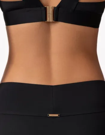 Бански долна част със средна талия в черен цвят PURE FOAM