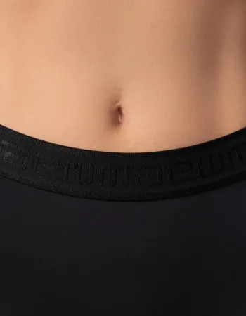 Бански долна част в черен цвят Zipper