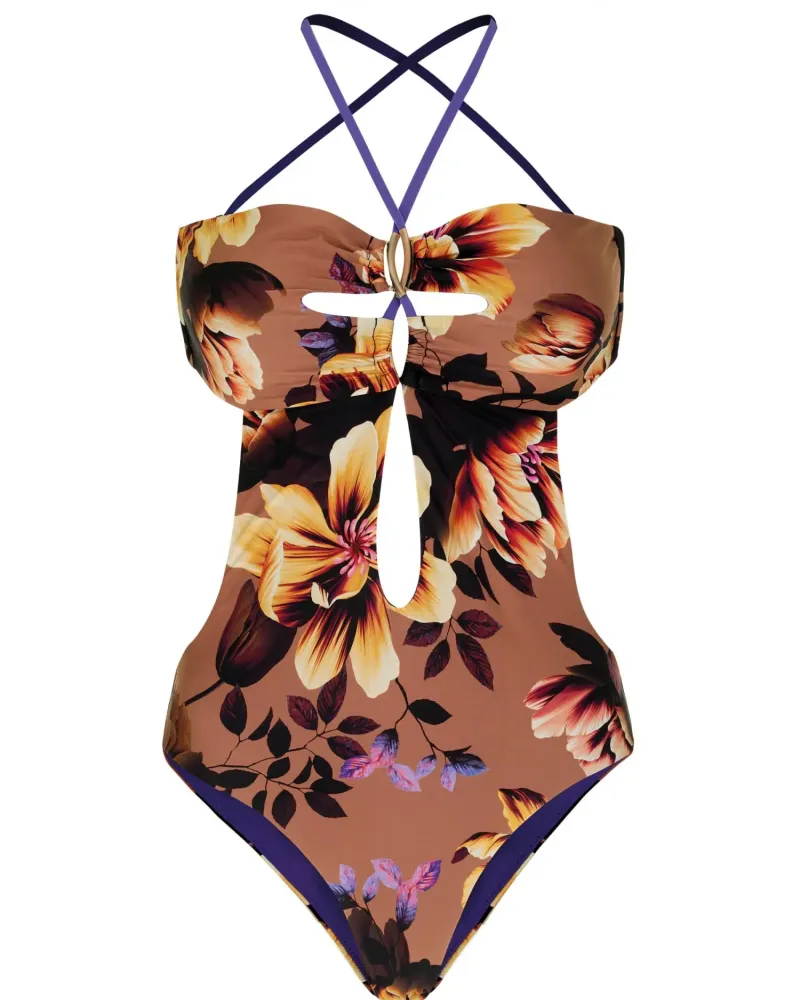 Цял бански Flower Mania