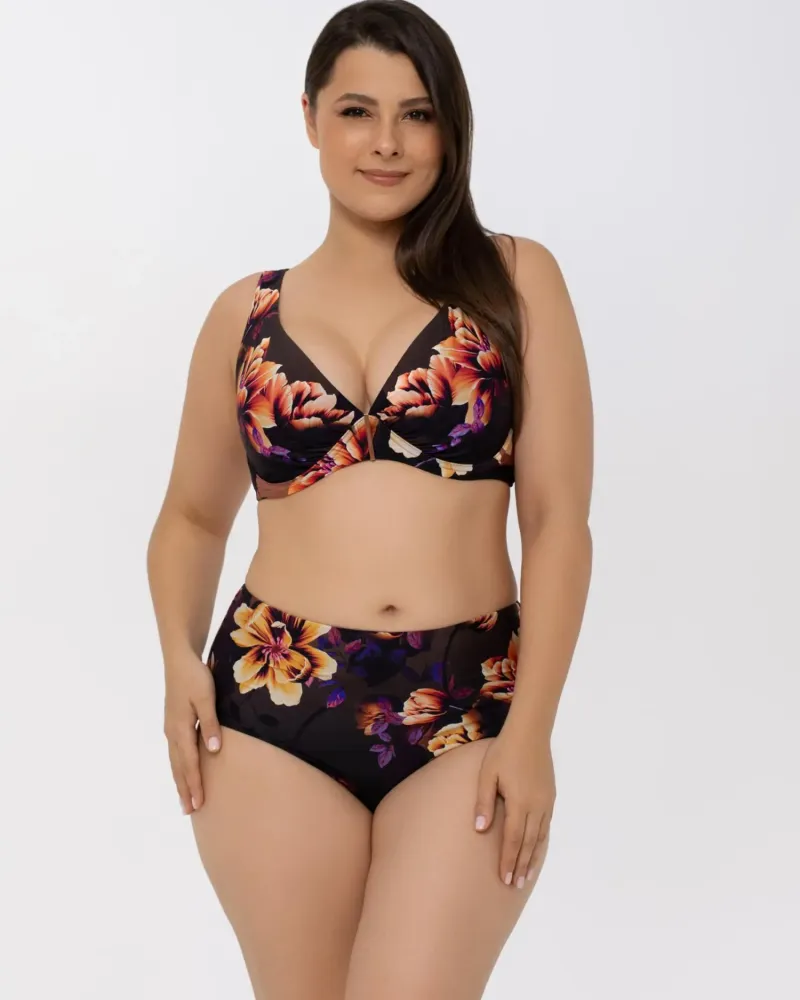 Бански долна част с висока талия  Flower Mania