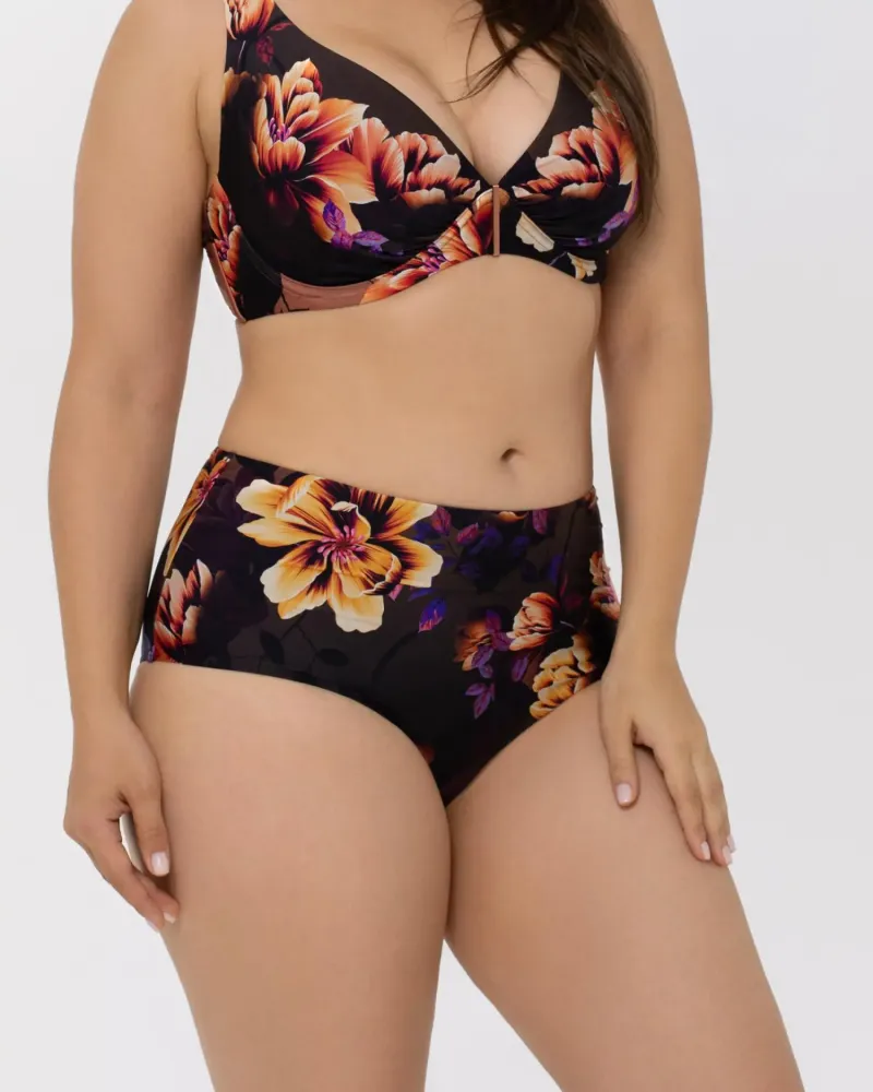 Бански долна част с висока талия  Flower Mania