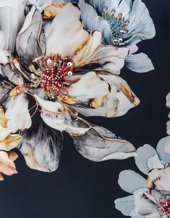 Бански долнище с висока талия Midnight Bloom Бански долнище с висока талия Midnight Bloom