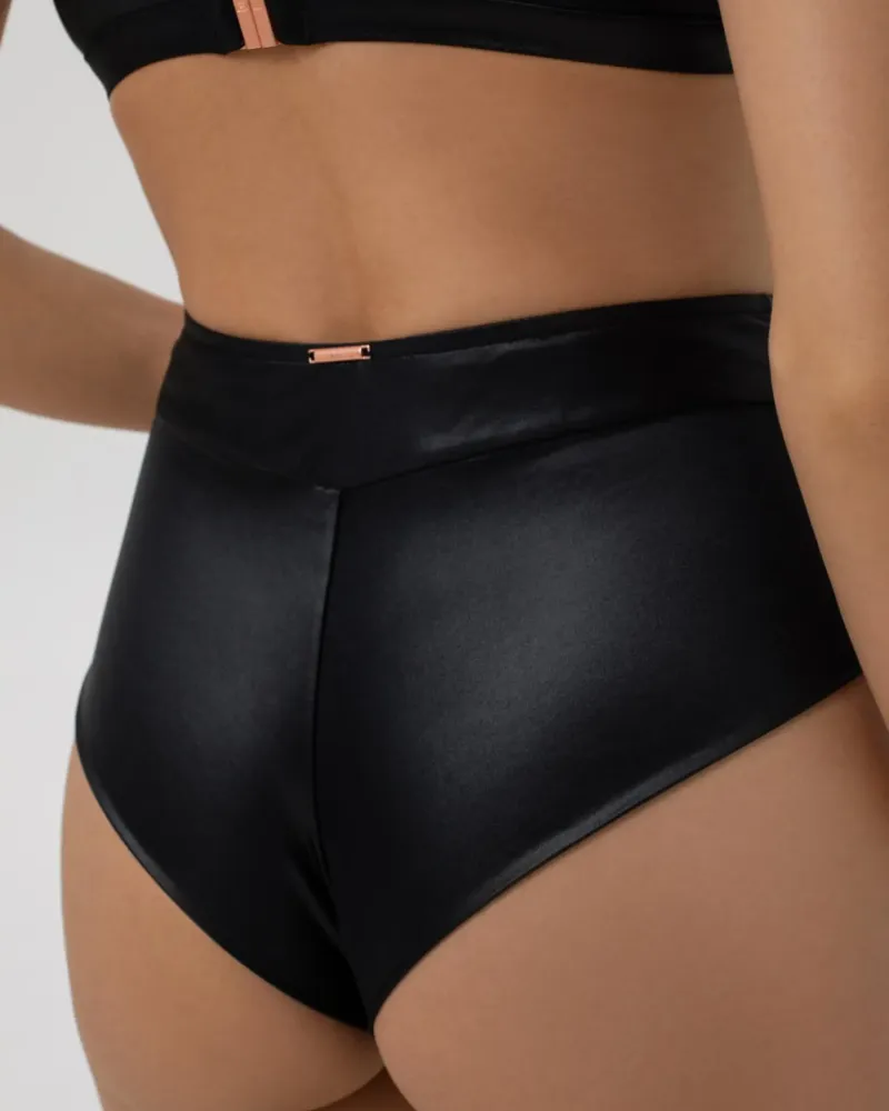 Бански долнище с висока талия Black Couture