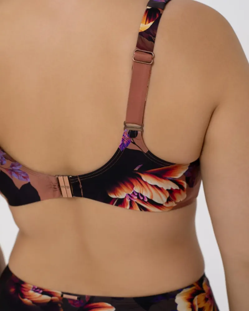 Бански горнище с меки чашки Flower Mania