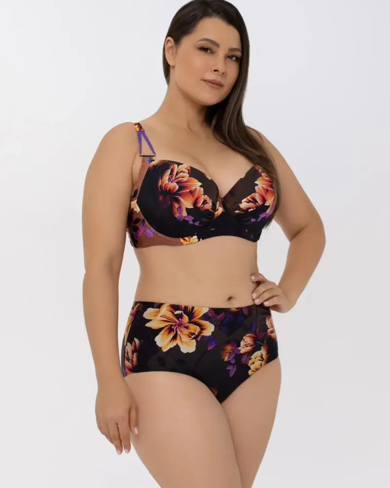 Бански горнище пълна чашка  Flower Mania