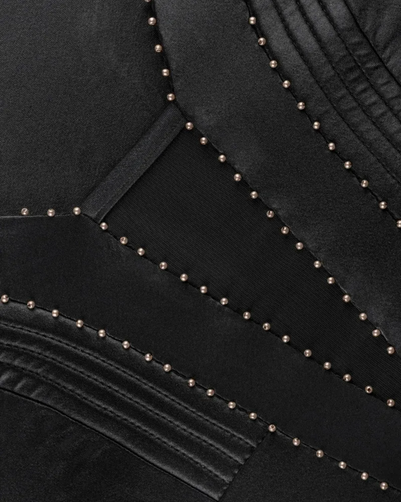 Черен цял бански с дълбоко деколте Black Couture