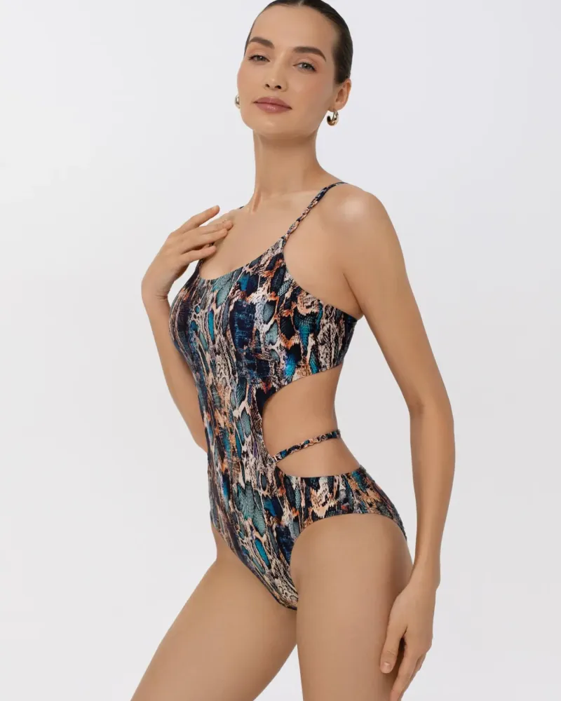 Цял бански с животински принт Sensual Skin