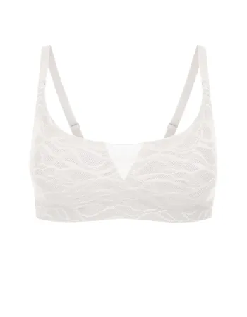 Елегантен бял сутиен без банели Lacy Skin Елегантен бял сутиен без банели Lacy Skin