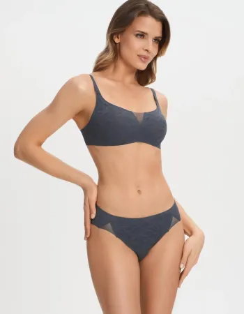 Сив елегантен сутиен без банели Lacy Skin Сив елегантен сутиен без банели Lacy Skin