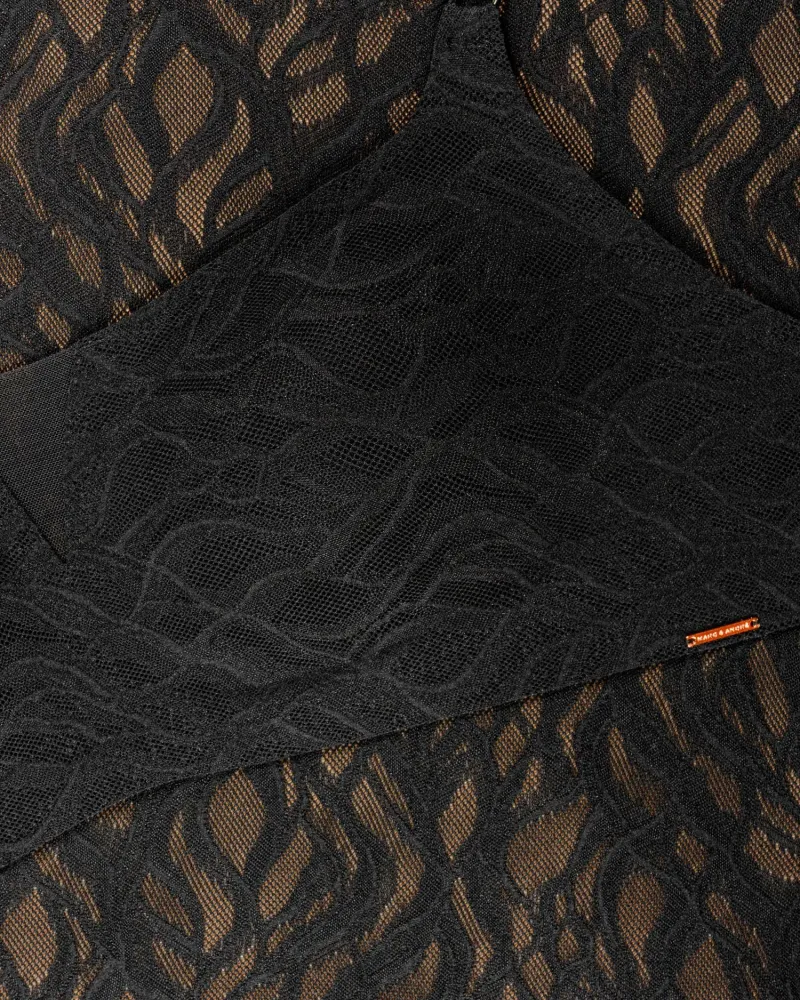 Елегантен черен безшевен сутиен без банели Lacy Skin