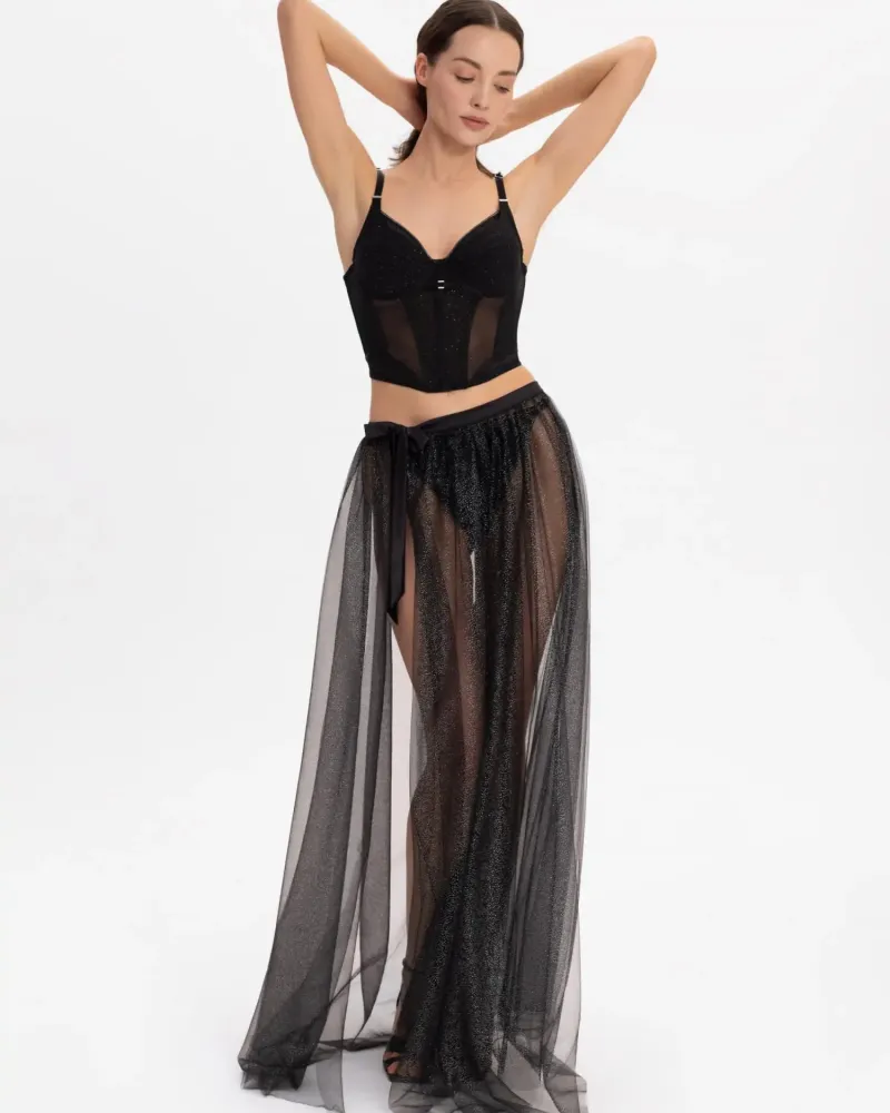 Дълга тюлена пола DEEP NIGHT