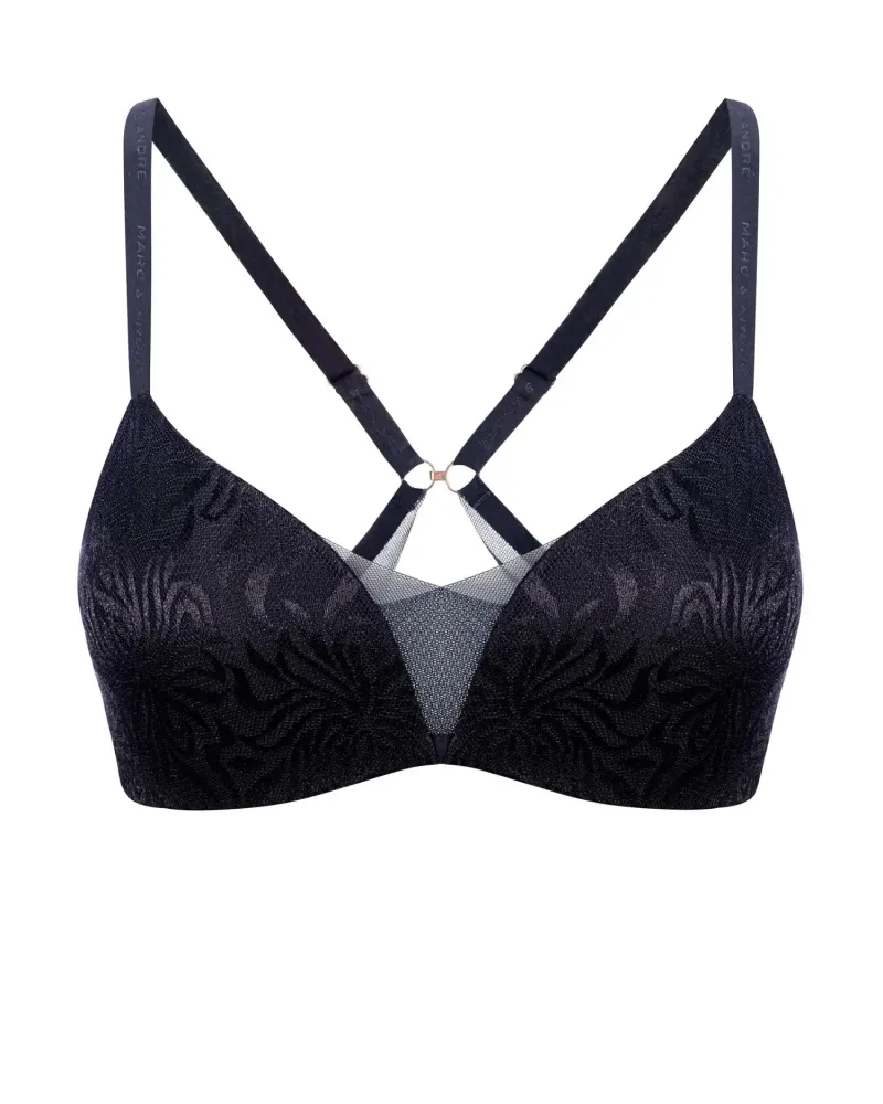 Сутиен с триъгълни чашки без банели Crystalline