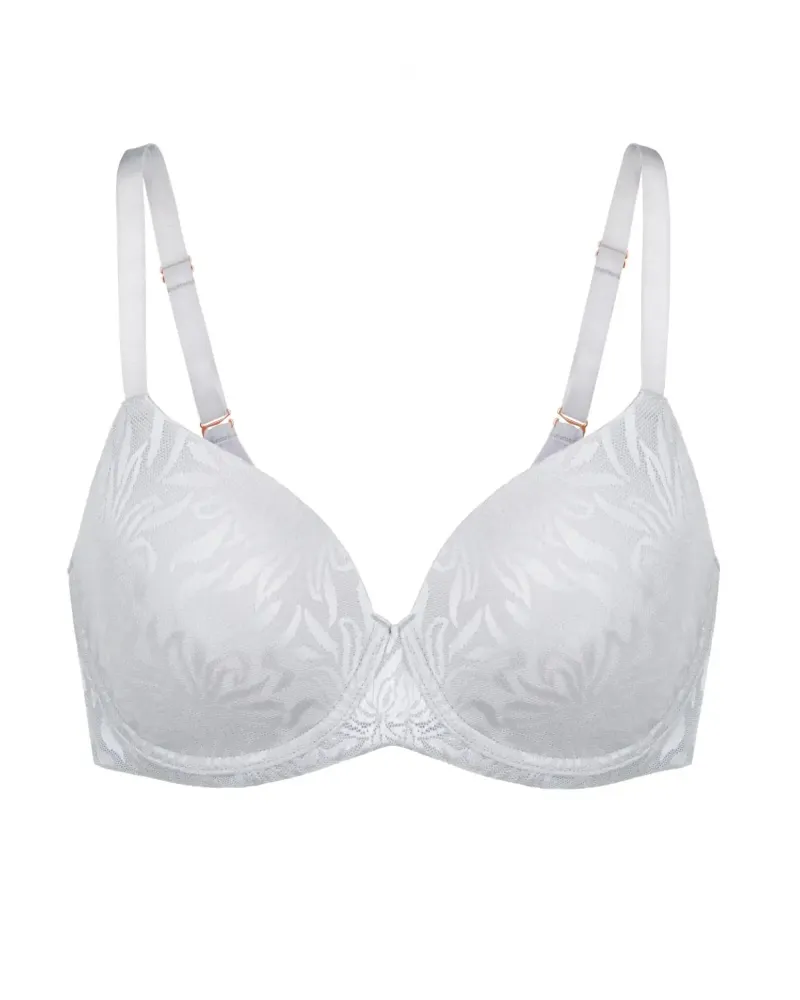 Сутиен с твърди чашки и банели Crystalline Silver