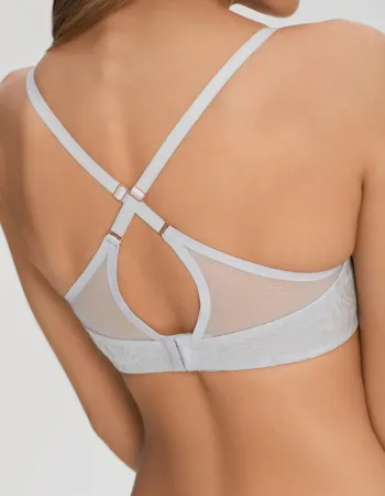 Сутиен с твърди чашки и банели Crystalline Silver