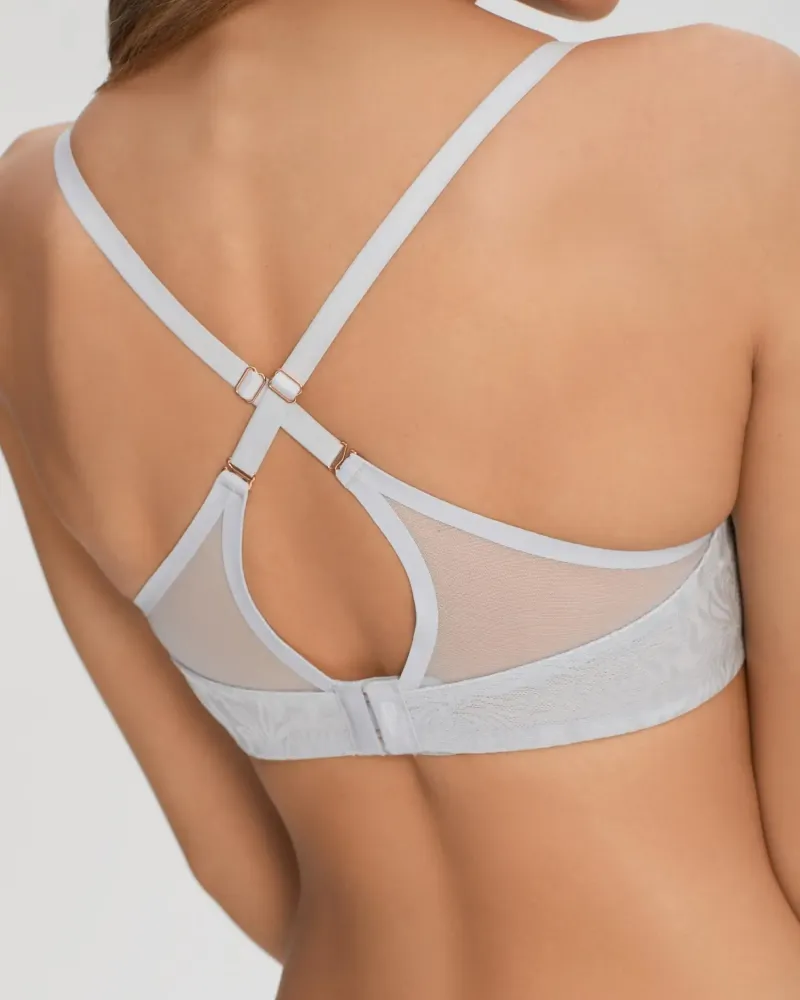 Сутиен с твърди чашки и банели Crystalline Silver