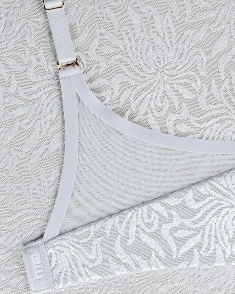 Сутиен с твърди чашки и банели Crystalline Silver