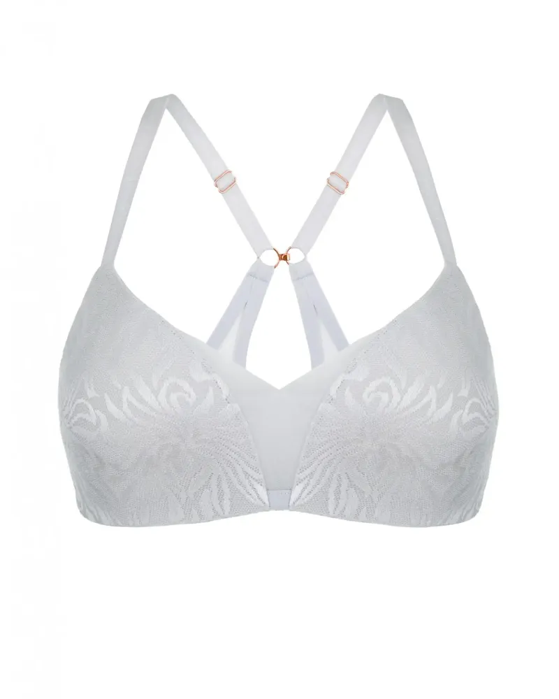 Сутиен с триъгълни чашки без банели Crystalline Silver