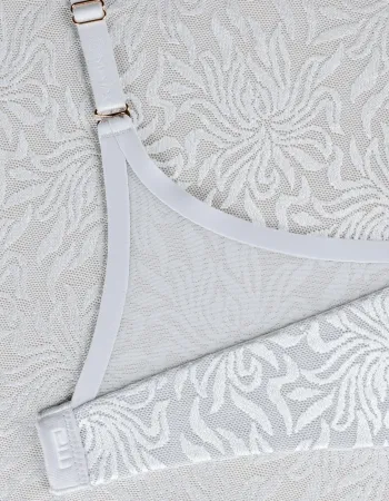 Сутиен с триъгълни чашки без банели Crystalline Silver