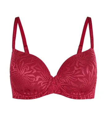 Сутиен с твърди чашки и банели Crystalline Red