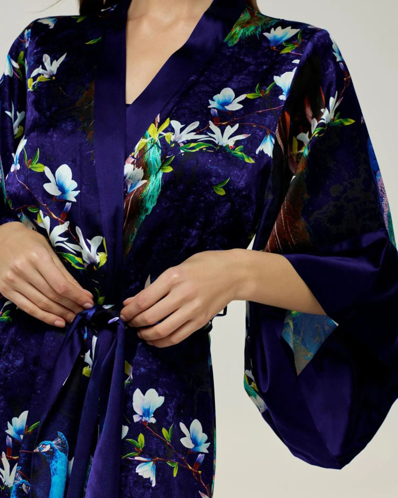 Копринено кимоно Silk Nightwear