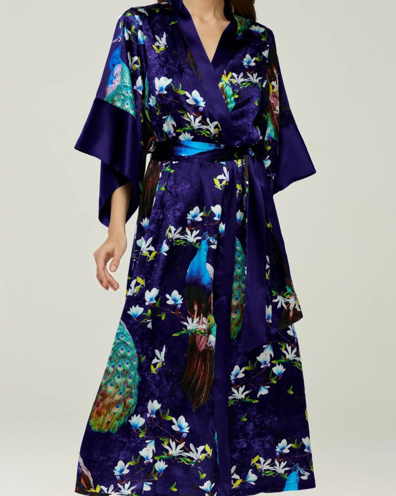 Копринено кимоно Silk Nightwear