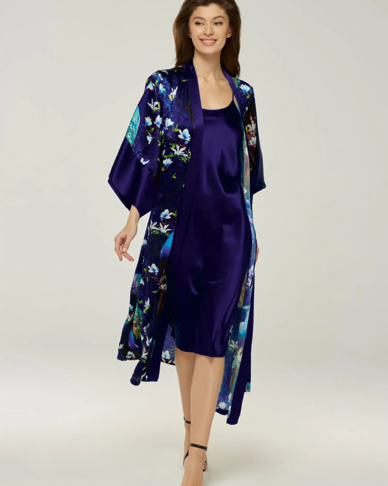 Копринено кимоно Silk Nightwear