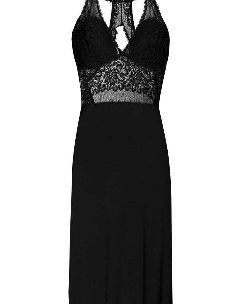 Черна дамска нощница Mirage