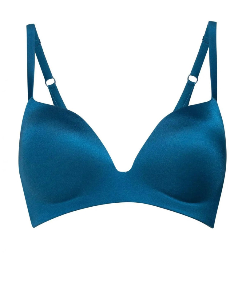 Тюркоазен сутиен с лек Push Up Concealed Comfort, луксозно бельо от Marc and Andre