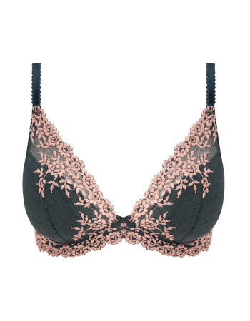 Сутиен с банели и V образно деколте Embrace Lace Dark Slate