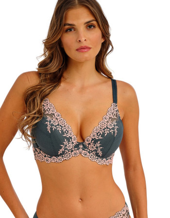 Сутиен с банели и V образно деколте Embrace Lace Dark Slate